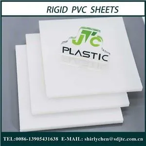 Làmina de PVC rígid blanc